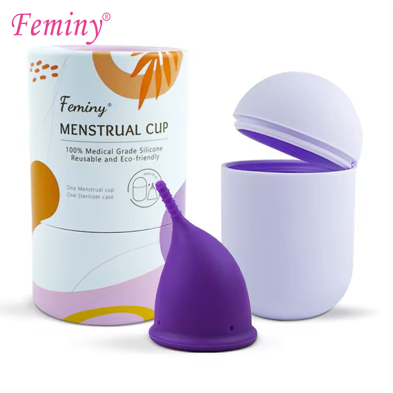 Menstrual Cup Silicone - Medyczne silikonowe kubeczki menstruacyjne i zestaw